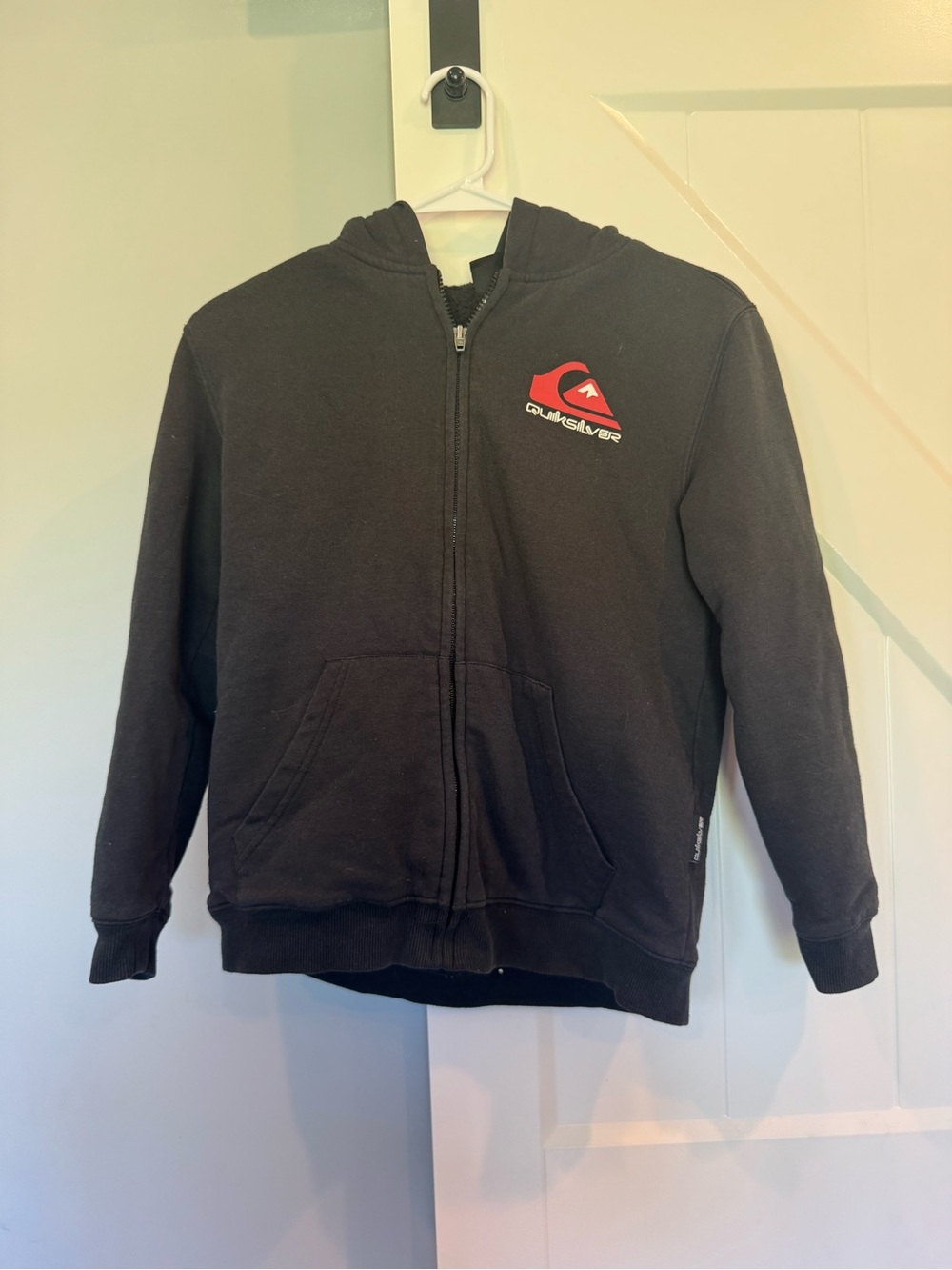 Quicksilver Black Hoodie Jacket - (10/12)